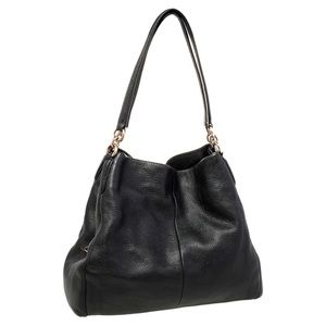 🖤COACH Vintage Edie Black Leather Shoulder Bag🖤